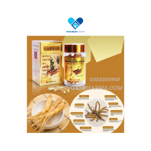 ĐÔNG TRÙNG HẠ THẢO - Nhân Sâm chai 80 viên - Mediplantex Châu Ngân