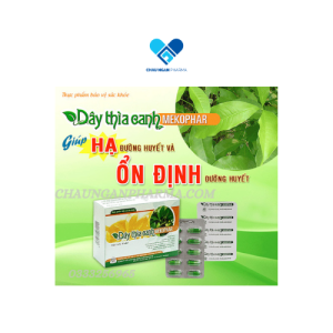 DÂY THÌA CANH MEKOPHAR- Hộp 40 viên - Giúp hạ đường huyết và ổn định đường huyết - Châu Ngân