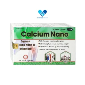 CALCIUM NANO - HỘP 30 Viên (Xanh Lá) - Châu Ngân Pharma