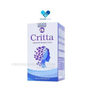 Trinh nữ hoàng cung Critta - Hộp 60 viên - Hỗ trợ hạn chế sự phát triển của u xơ lành tính - Châu Ngân Pharma