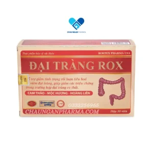 ĐẠI TRÀNG ROX giảm viêm, co thắt đại tràng, rối loạn tiêu hóa - Hộp 60 viên - Châu Ngân Pharma