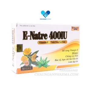 E-NATRE 400 IU - Hộp 30 viên TRĂNG (Lô Hội) - Châu Ngân Pharma