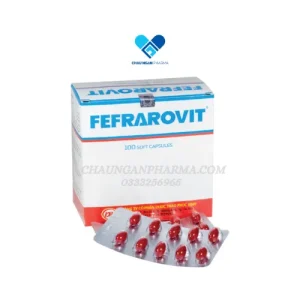 Bổ máu FEFRAROVIT - Hộp 100 viên nang mềm - Châu Ngân Pharma - Hình ảnh 2