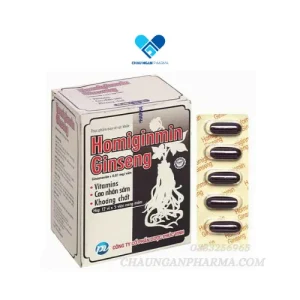 Homiginmin Ginseng - Hộp 60 viên - Châu Ngân Pharma