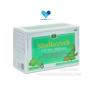SitoRoxtech Cần tây diệp lục xanh - Giảm nguy cơ béo phì - Hộp 30 gói - Châu Ngân Pharma