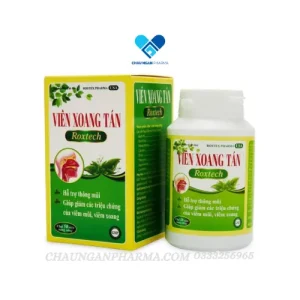VIÊN XOANG TÁN ROXTECH - Giúp thông mũi, giảm viêm mũi dị ứng, viêm xoang - Chai 50 viên - Châu Ngân Pharma