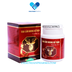 TINH SÂM NHUNG BỔ THẬN MDP- Lọ 30 viên - Bồi bổ toàn thân - Tăng cường sinh lực - Châu Ngân