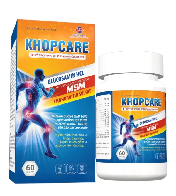 KHỚP CARE Glucosamin MSM Chai 60 Viên - BNPHARMA