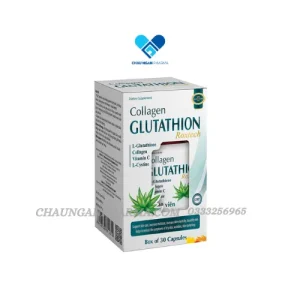 Collagen Glutathion Roxtech Viên uống trắng da & chống nhăn da Chai 30 viên - Châu Ngân