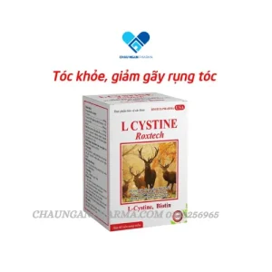 L-Cystin Roxtech (4 con nai, vàng) Hộp 60 viên - Châu Ngân