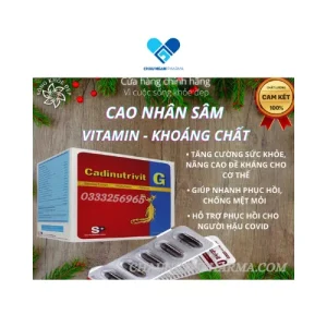 Soft. CADINUTRIVIT – G  Usp Hộp 60 viên - Hình ảnh 2