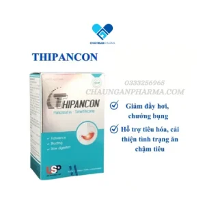 Tab. THIPANCON Usp Hộp 100 viên - Chống đầy hơi, ăn không tiêu Viên màu xanh - Châu Ngân