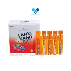 CANXI NANO KIDSZONE MDP-USA Bổ sung calci, vitamin D3 giúp xương, răng chắc khỏe Hộp 20 ống x 10 ml - Châu Ngân