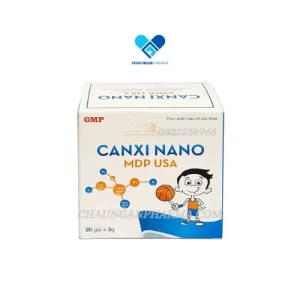 CỐM CANXI NANO MDP-USA bổ sung Calci, Lactobacillus acidophilus cùng các Vitamin B Hộp 20 gói x 3g - Châu Ngân