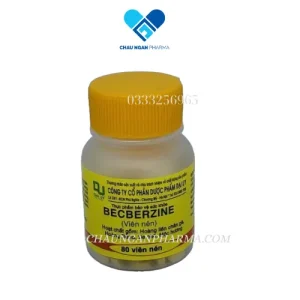 HƯƠNG LIÊN Becberzine 5mg Đại uy lọ 80v Hỗ trợ tiêu hoá, đầy bụng, tiêu chảy - Châu Ngân