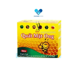 SIRO QUẤT MẬT ONG MDP-USA Giúp bổ phế giảm ho Hộp 25 gói x 5ml - Châu Ngân