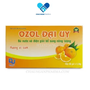 OZOL Đại Uy vị cam Bù nước, điện giải Hộp 40 gói - Châu Ngân