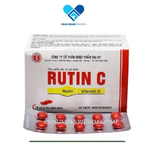 RUTIN C  Giúp tăng tính bền thành mạch máu Đại Uy Hộp 100 viên nén - Châu Ngân