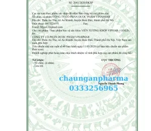 VIÊN XƯƠNG KHỚP VINAPHAR Hộp 3 vỉ alu x 10 viên nang – Châu Ngân - Hình ảnh 2