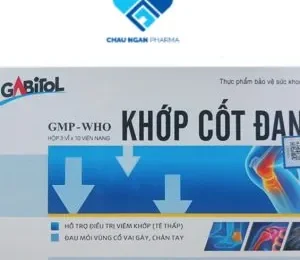 Gabitol KHỚP CỐT ĐAN Vinaphar Giúp thông kinh hoạt lạc, giảm đau nhức xương khớp Hộp 3 vỉ x 10 viên nang - Châu Ngân
