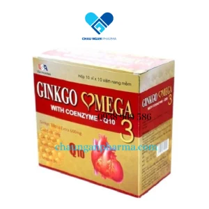 Viên uống bổ não GINKGO OMEGA 3 Coenzym Q10 - ginkgo 600 - Hộp 100 Viên
