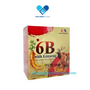 Vitamin 6B With Ginseng Usa Pharma Hộp 100 viên - Châu Ngân Pharma