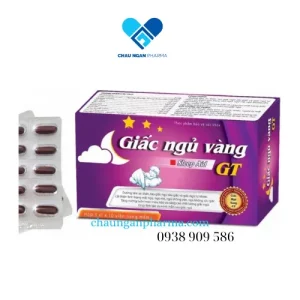 GIẤC NGỦ VÀNG Sleep aid - Giúp dưỡng tâm, an thần - Hộp 30 viên - Châu Ngân Pharma