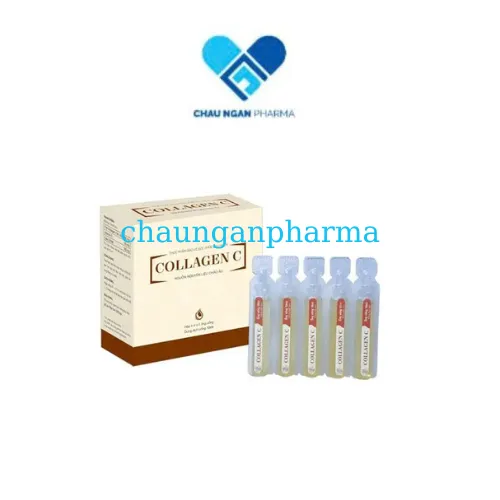 Tpbvsk COLLAGEN C MDP USA Giúp hạn chế lão hóa Hộp 4 vỉ x 5 ống*10ml - Chaunganpharma