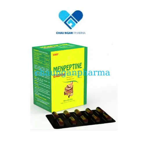Tpbvsk MENPEPTINE ENZYME MDP USA Hộp 10 vĩ x 10 viên nang cứng - Chaunganpharma