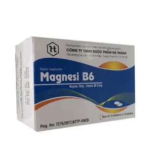 MAGNESI B6 Hà Thành Hỗ Trợ Giảm Căng Thẳng Thần Kinh, Cải Thiện Giấc Ngủ, Chuột Rút Và Mỏi Cơ Hộp 100 viên
