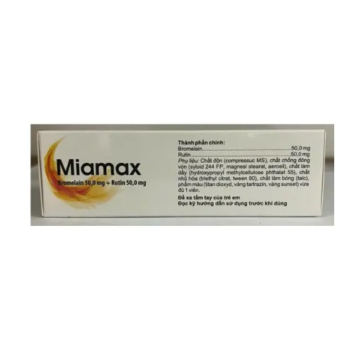 TPBVSK MIAMAX MPL Làm ch.ậm đ.ông máu Hỗ trợ h.ạn ch.ế tạo hu.yết khối Hộp 60 viên - Ảnh 4